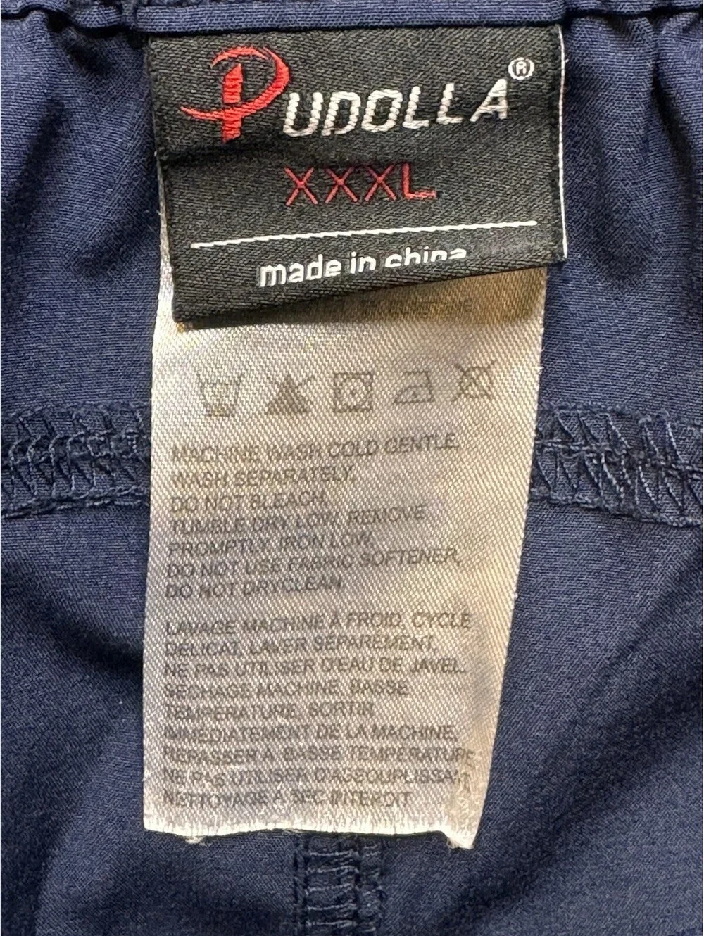 Pudolla Men's 3X Outdoor Navy Blue Hybrid Shorts XXXL (976)